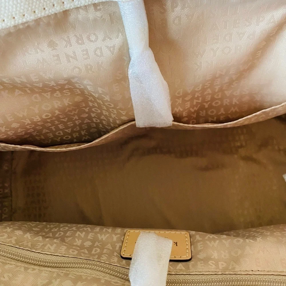 Rare kate spade Lott Street Francis Natural/Gulabi tote